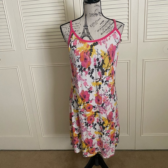 Josie Natori for Target Chemise nightgown pink floral sleep dress - Picture 1 of 13